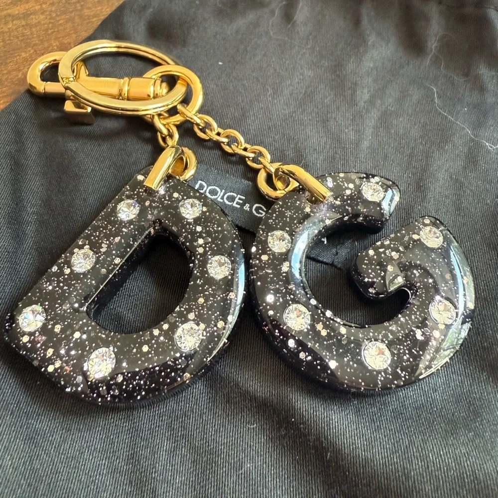 Dolce & Gabbana Black and Gold Key & Card Holder - Picture 4 of 7